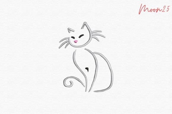 Cute Minimal Cat Line Embroidery: A Seasonal Seller’s Dream