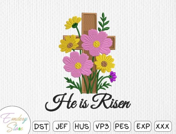 Easter Christian Embroidery: A Thoughtful Design for Faith-Based Branding