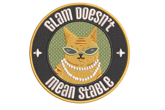 Glam Cat Embroidery: A Bold, Humorous Touch for Personalized Gifts