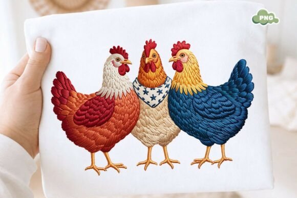 Patriotic Chicken Embroidery Design Review