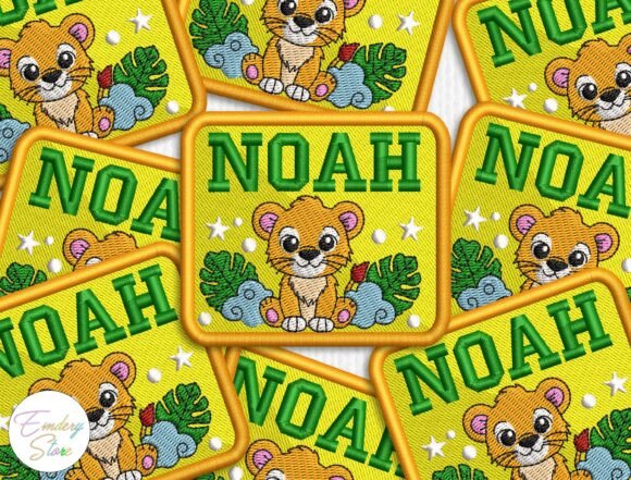 Review: Personalized Lion Name Patch Embroidery for Holiday Crafts