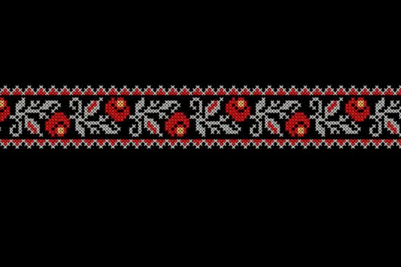 Roses Cross Stitch Border Embroidery Review