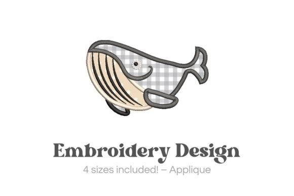 Whale Applique Embroidery: A Charming Touch for Personalized Gifts